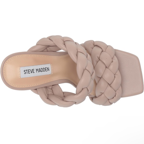 Steve Madden Kenley Taupe braided stiletto
sandal heel - Picture 4 of 7